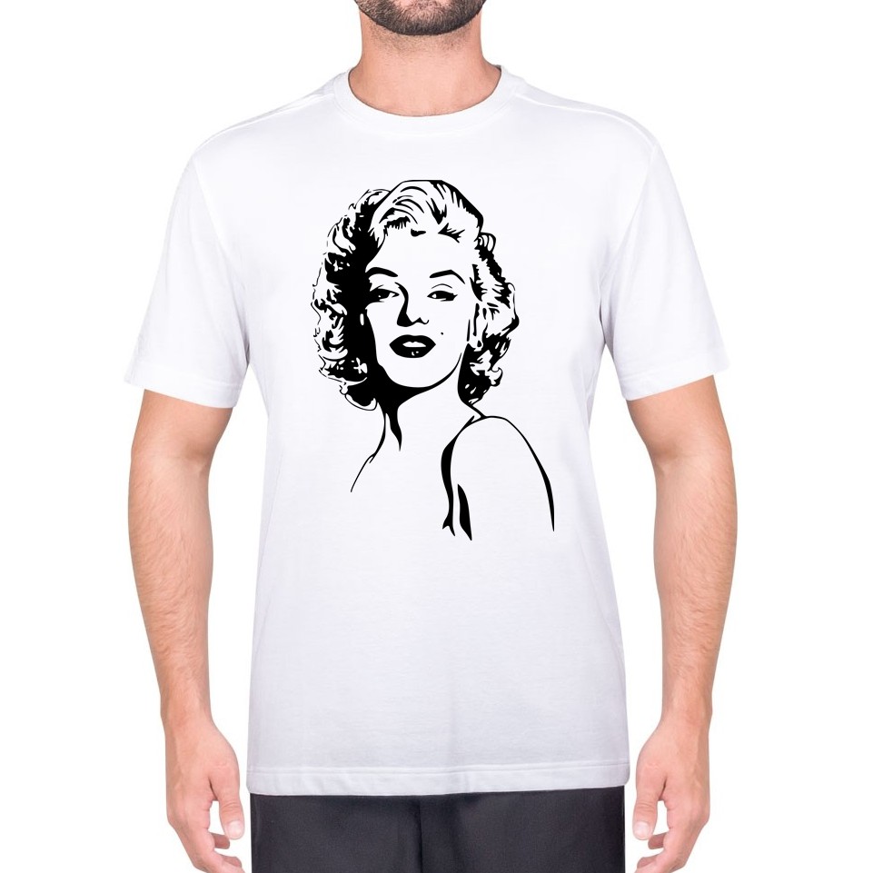 camiseta unissex marilyn monroe personalidades famosos