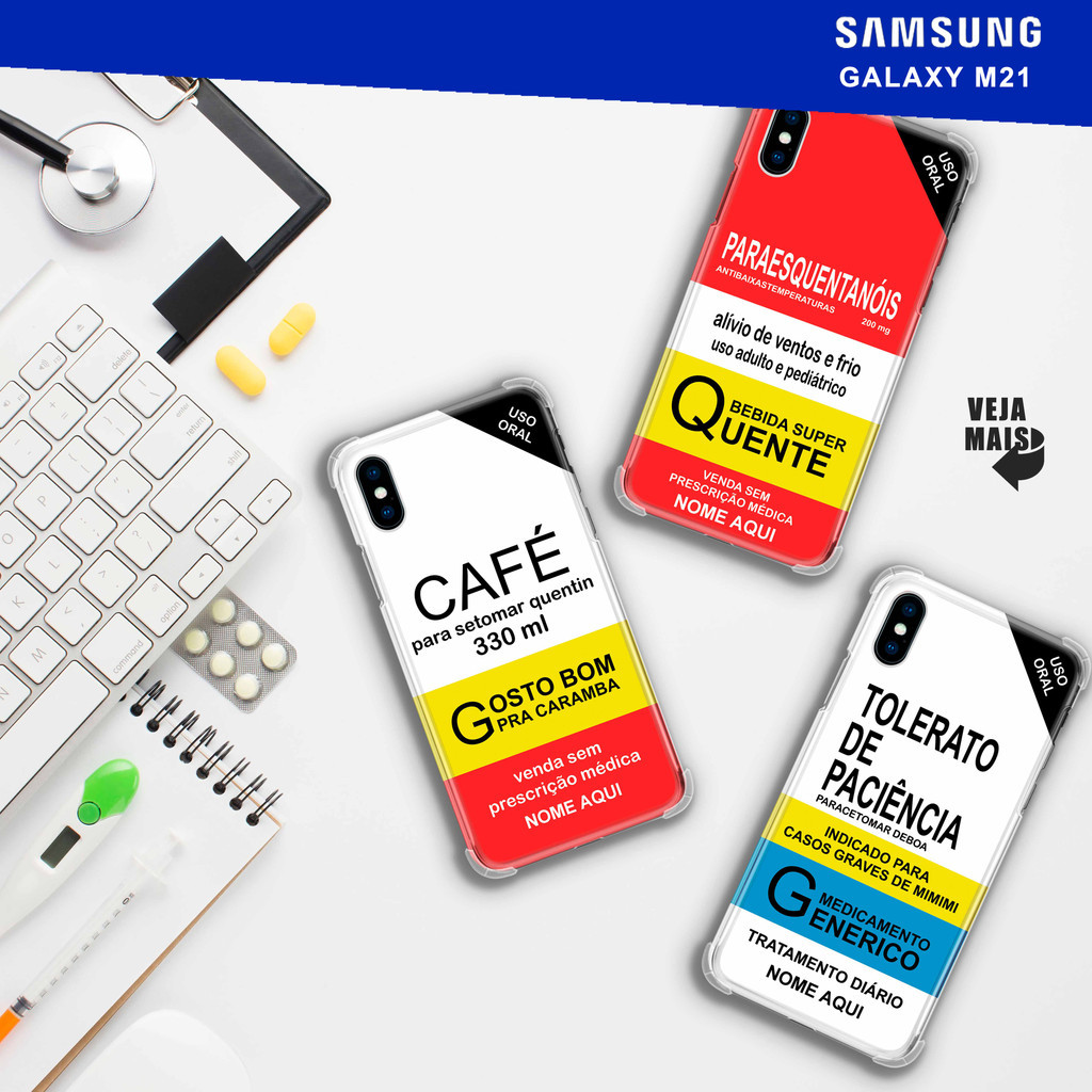 Capa Capinha - Samsung Galaxy M21 - Coleção Remédios Personalizados