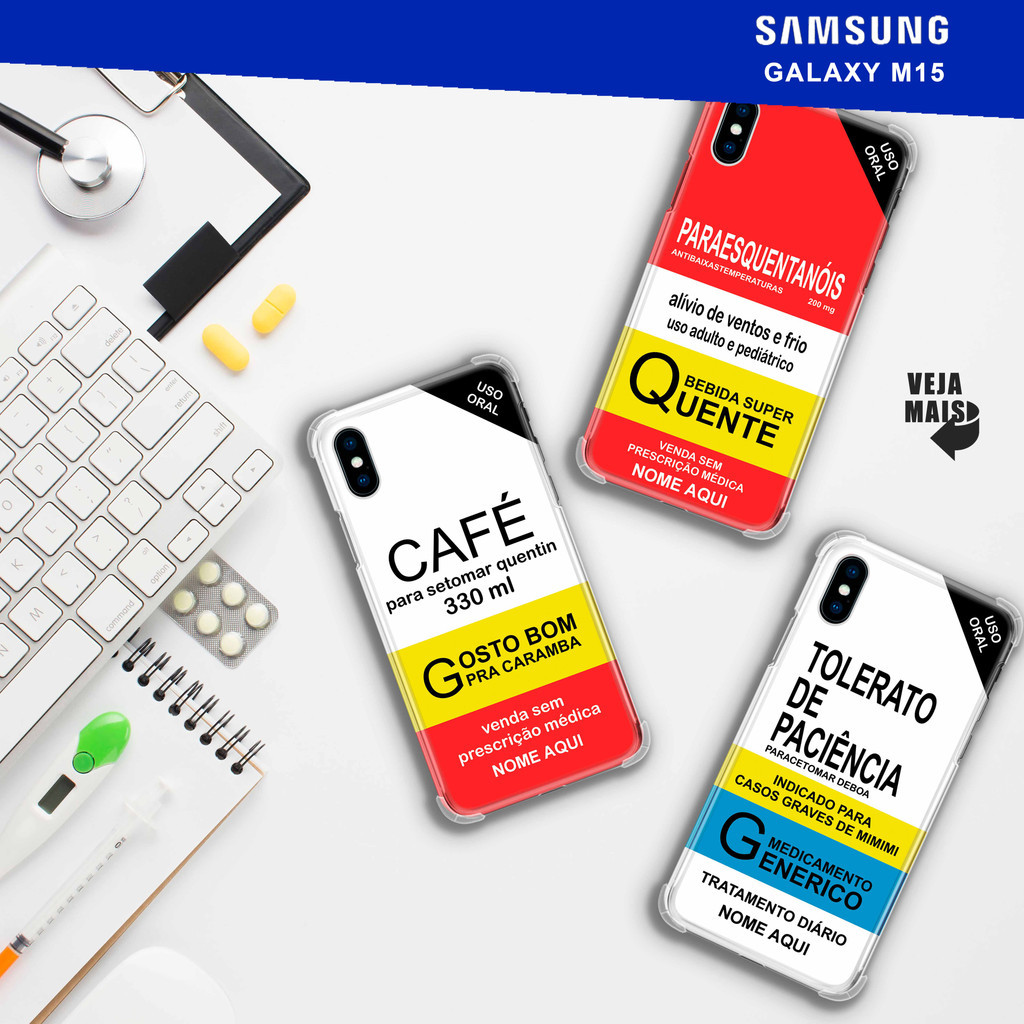 Capa Capinha - Samsung Galaxy M15 - Coleção Remédios Personalizados