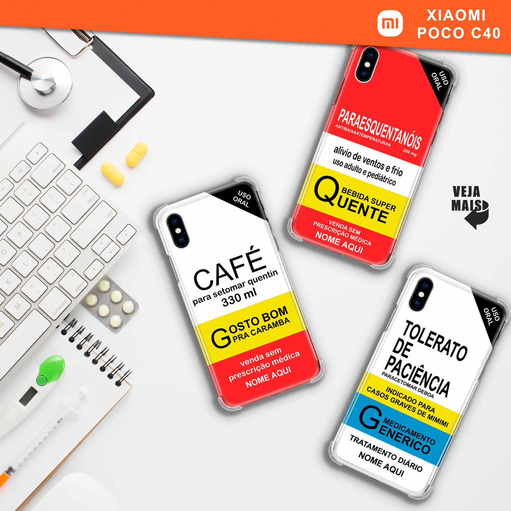 Capa Capinha - Xiaomi Poco C40 - Coleção Remédios Personalizados