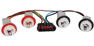 chicote soquete lanterna traseira - lado esquerdo - fiat - ducato - 2003 diante em Oferta na Shopee