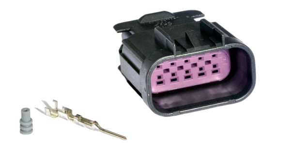kit chicote reparo conexao auxiliar meriva - 10 vias - macho