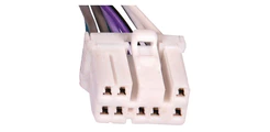 chicote tacografo conector - 8 vias - femea - 1.6mm