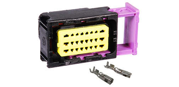 kit con. central  porta tras. conexao area do motor stilo  porta femea c/ trava 24 vias
