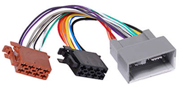 chicote reparo som - 14 fios - 24 vias - new fit - honda - conjugado com chicote som universal