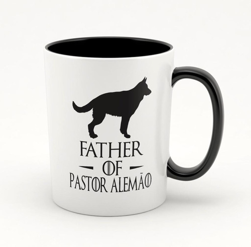 Caneca Xícara Father Of Pastor Alemão Cachorro Pastor Alemão