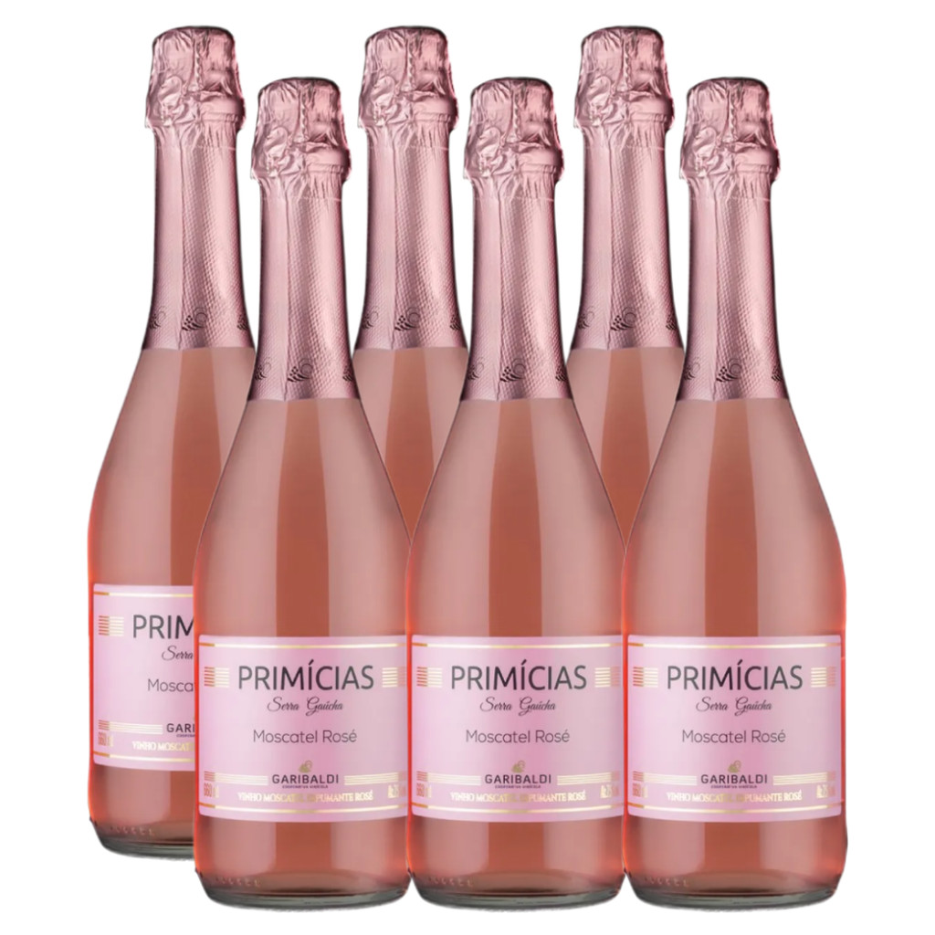 Espumante Primicias Moscatel Rose 660ml Kit 6 Unidades em Oferta na Shopee