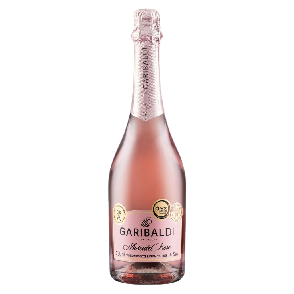 Espumante Brasileiro Rosé Garibaldi Moscatel Serra Gaúcha Garrafa 750ml