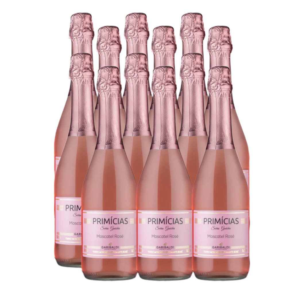 Espumante Primicias Moscatel Rose 660ml Kit 12 Unidades em Oferta na Shopee