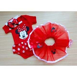 Kit Body Saia tule e Laço Bebê Fantasia Mesversario Menina - Escolha o Modelo