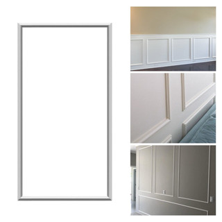 KIT C/ 3UN Moldura Autocolante Boiserie 60x90 Revestimento Parede Madeira MDF