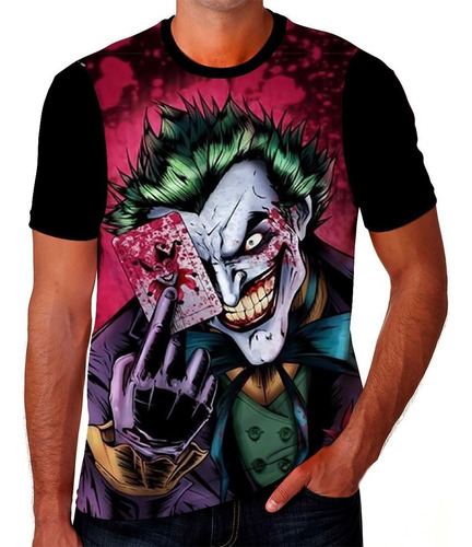 Camisa Camiseta Coringa Palhaço Joker Arte Tatto Vilão Hd 14