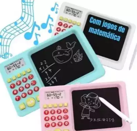 Lousa mágica tablet com calculadora dinâmica infantil para crianças - 2 Em 1 em Oferta na Shopee