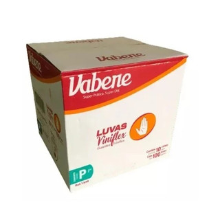Luva Viniflex Vabene KIT C 1.000 Unidades Preta ou Transparente Descartável