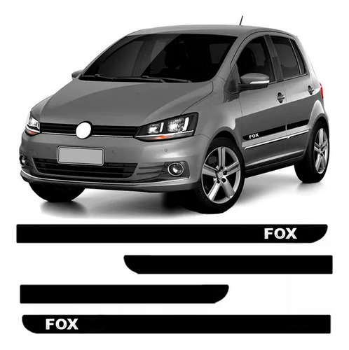 Jogo Friso Lateral Borrachão Personalizado Fox 2003 Á 2011 em Oferta na Shopee