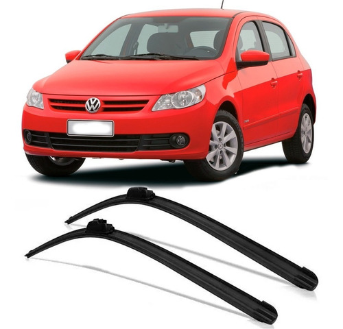 Par Palhetas Do Limpador Parabrisa Silicone Gol G5 2009 À 2012