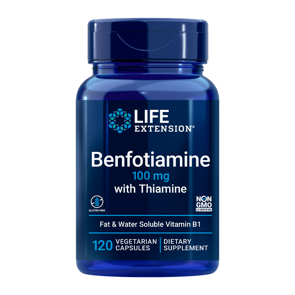 Benfotiamina Tiamina Life Extension 120 Caps Importado Made in EUA