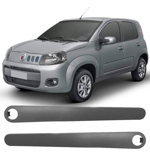 Par Moldura Puxador Portas Traseiras Uno Novo Vivace 2011 A 2015 em Oferta na Shopee