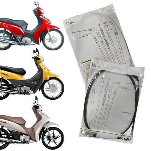 Cabo Freio Honda Biz 125 Biz 100 Biz 110 2005 À 2017 Scud em Oferta na Shopee