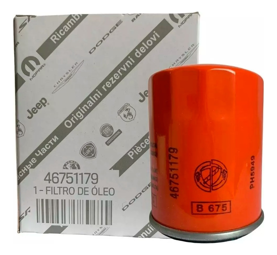 Filtro De Óleo Motor Fire Original Fiat Mopar Mobi Nova Strada 46751179 - Peça Original Fiat com NF e envio imediato