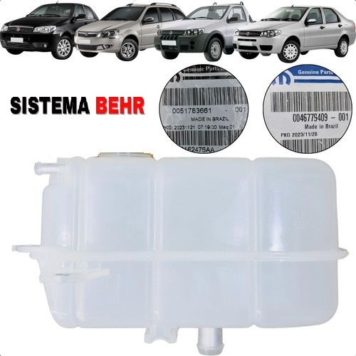Reservatório De Água Do Radiador Idea Palio Strada Fiorin - 46779409 - Peça Original Fiat com NF e envio imediato