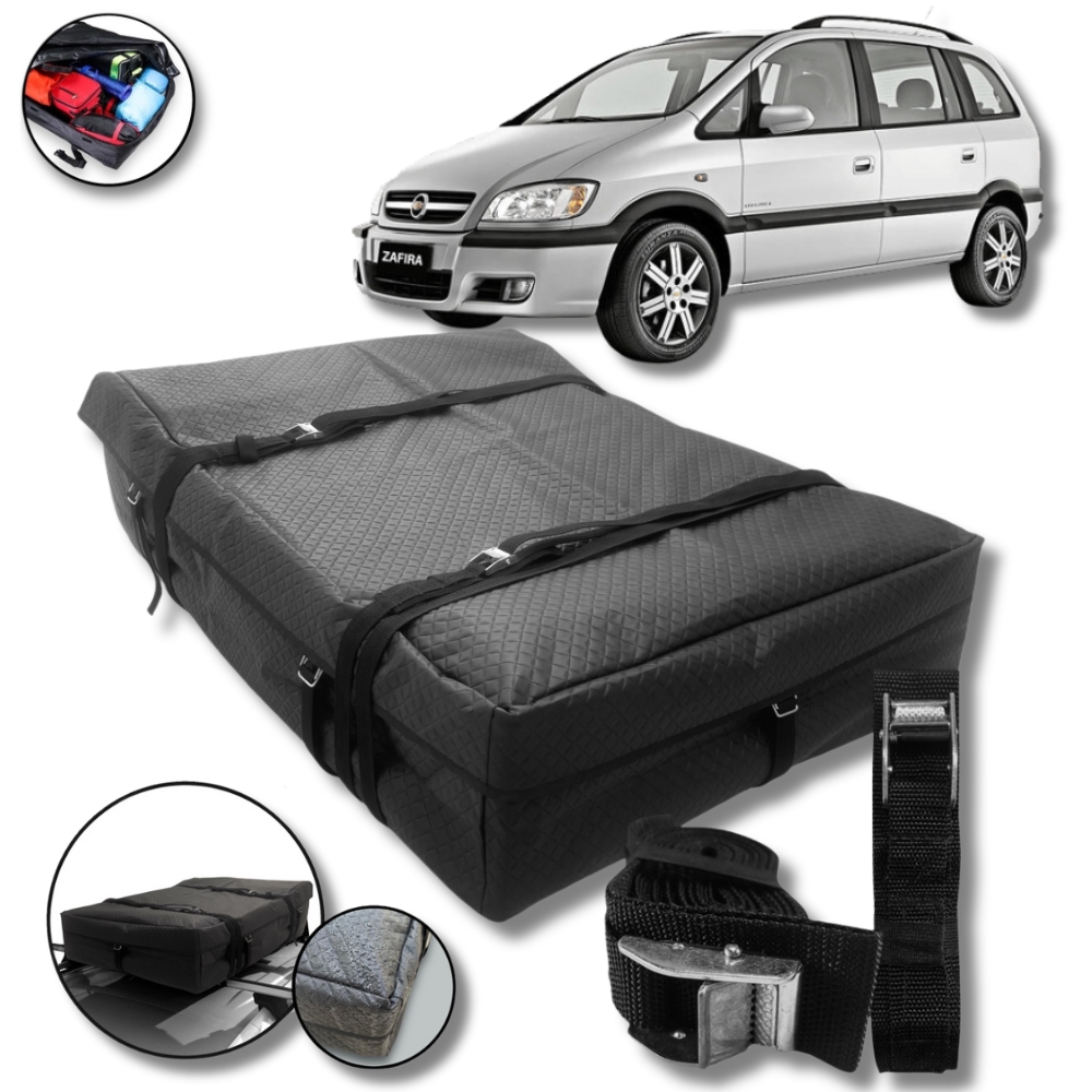 Bolsa Maleiro Teto Impermeável + Cinta 175l GM Zafira Todos