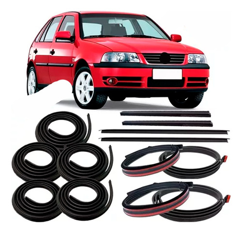 Kit Borracha 5 Portas Pingadeira Friso Teto Super Gol G3 G4 em Oferta na Shopee