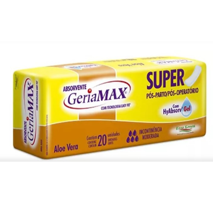 Kit 40 Absorventes Geriátrico Pós Parto Operatório Geriamax