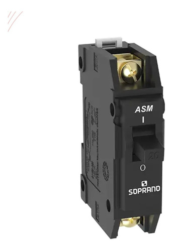 Disjuntor Preto 25A Amperes Soprano ll