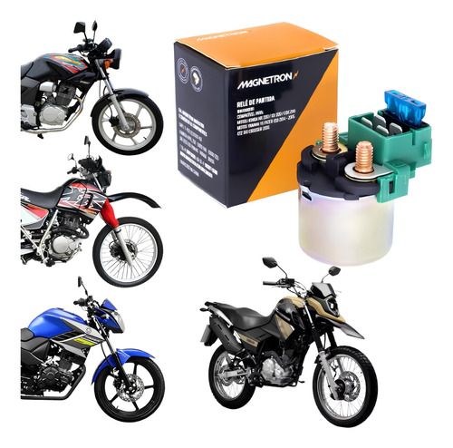 Rele Partida Original Fazer 150 Yamaha Crosser Factor 125 Honda Nx 200 Cbx 200 XR 200 Magnetron