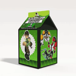 Caixinha Milk Ben 10 Clássico para Festa Personalizada - Lembrancinha para Festa