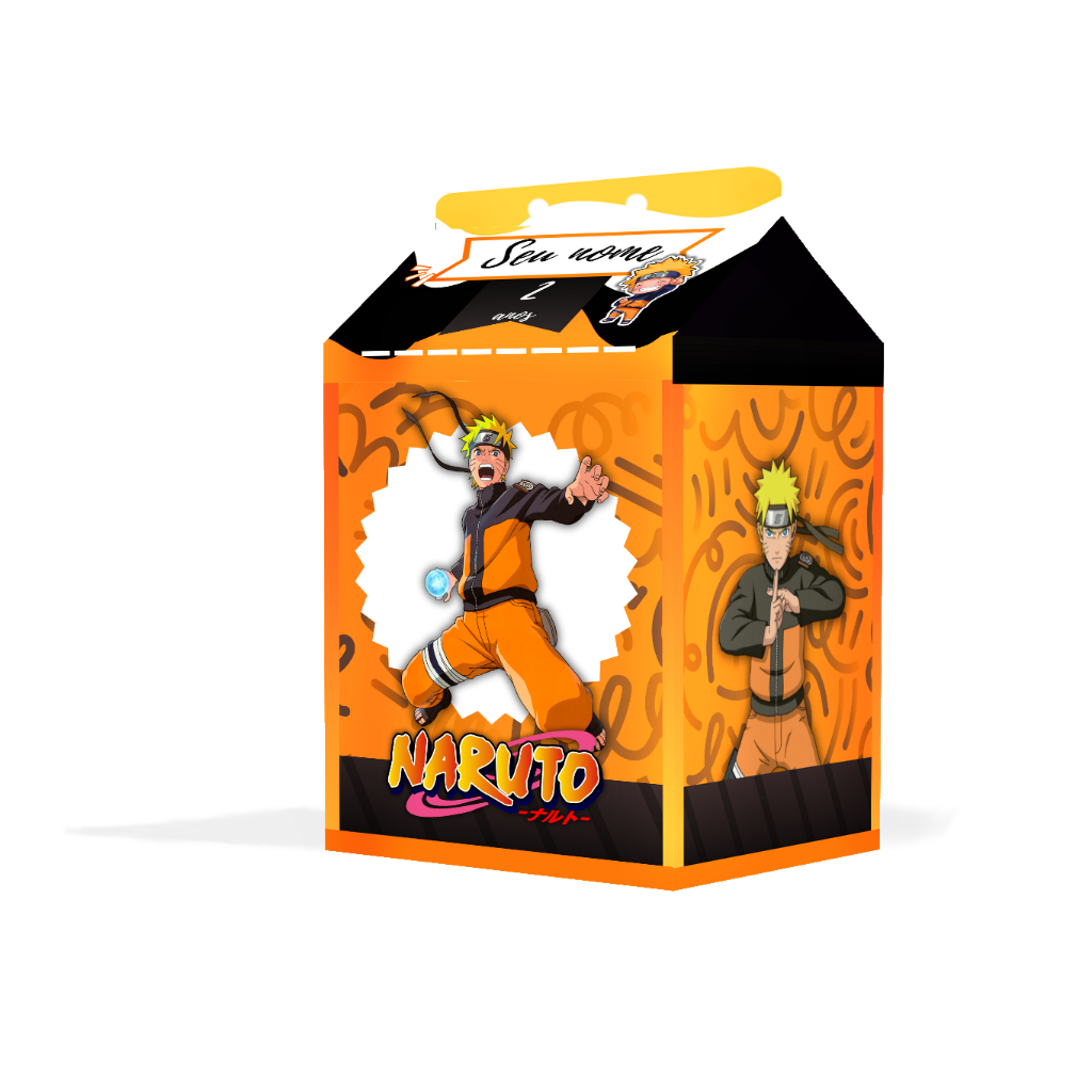 Caixinha Milk Naruto para Festa Personalizada - Lembrancinha para Festa em Oferta na Shopee