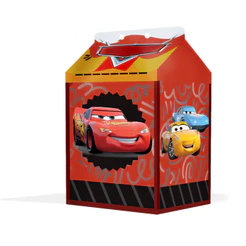 Caixinha Milk Carros Pixar para Festa Personalizada - Lembrancinha para Festa
