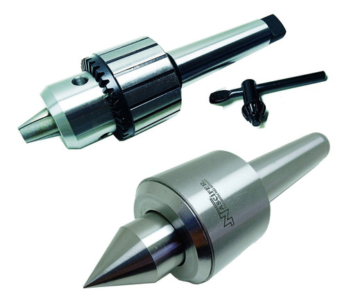 Kit Mandril 58 Com Haste Cm4 + Ponta Rotativa Cm4
