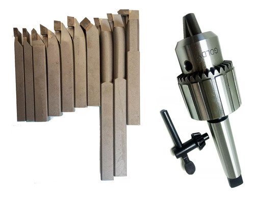 Torno Suporte Soldado 16mm, Mandril 58 Cm3, Brocas Centro