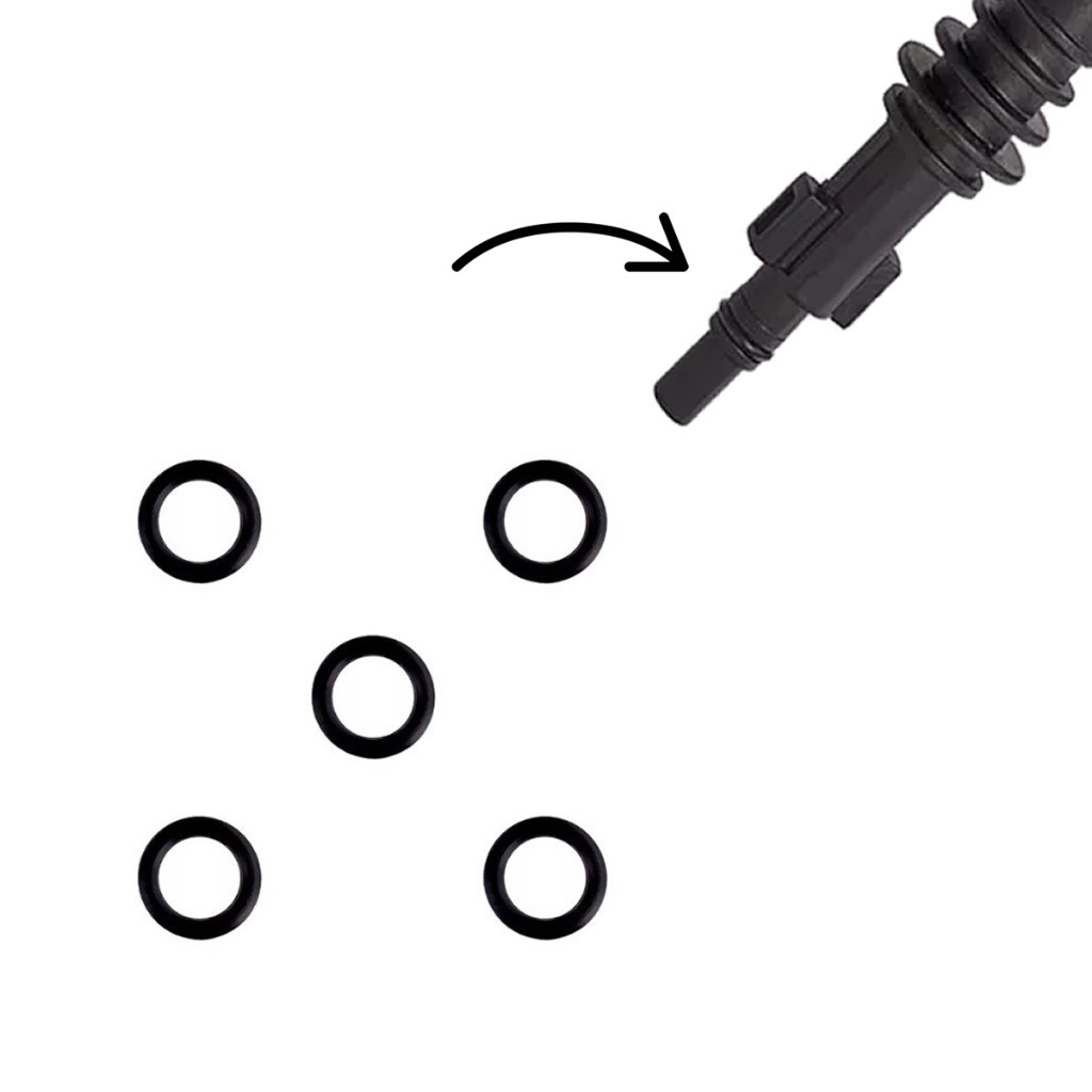 Anel Oring Borrachinha Vedação Compatível Com Lança Lavadora Michelin Mpx 120 R - 05 Unidades