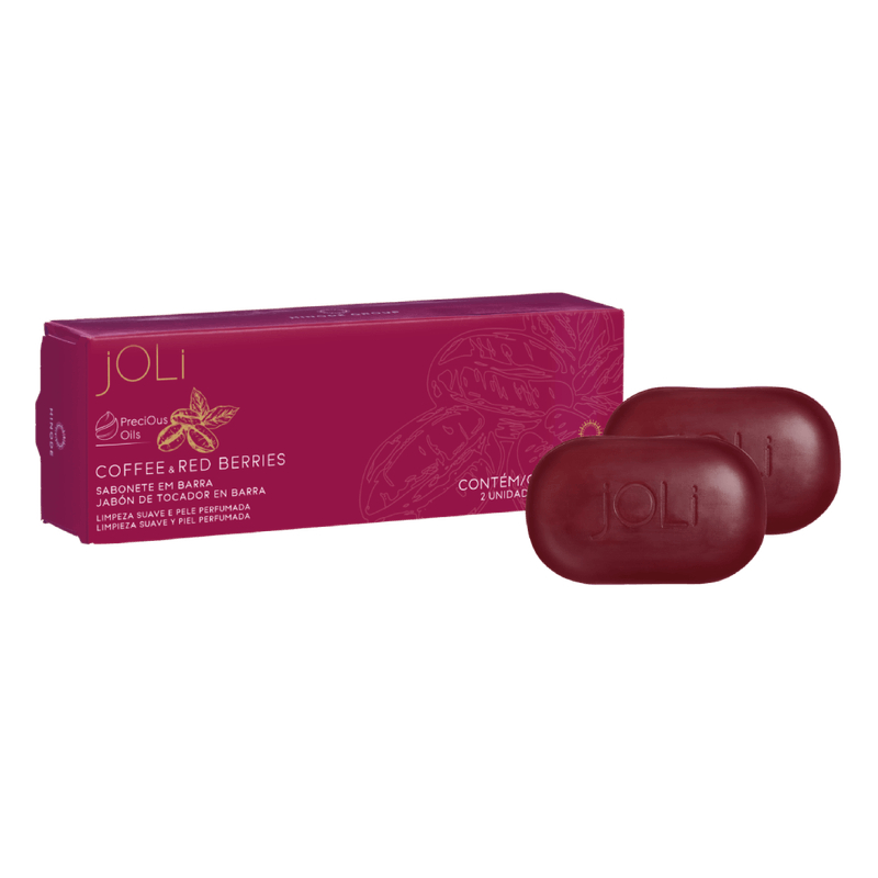 Sabonete em Barra Joli Café e Frutas Vermelhas com 2 Unidades 90g