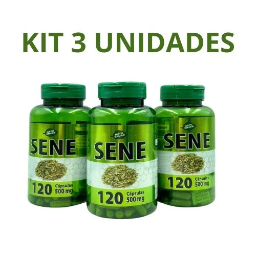 3 UN Sene 100% natural 120 capsulas de 500 mg em Oferta na Shopee