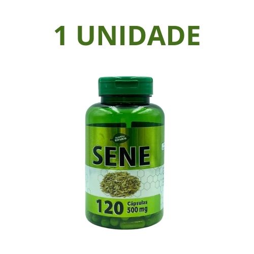 1 UN Sene 100% natural 120 capsulas de 500 mg