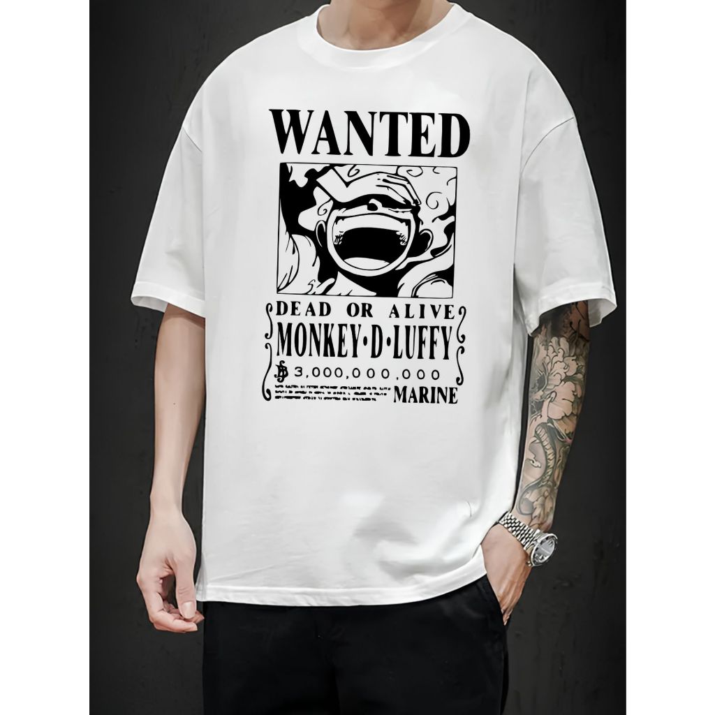 Camiseta Unissex Anime One Piece Luffy Gear Five Camisa Masculina Blusa Feminina Baby Look Baby Tee
