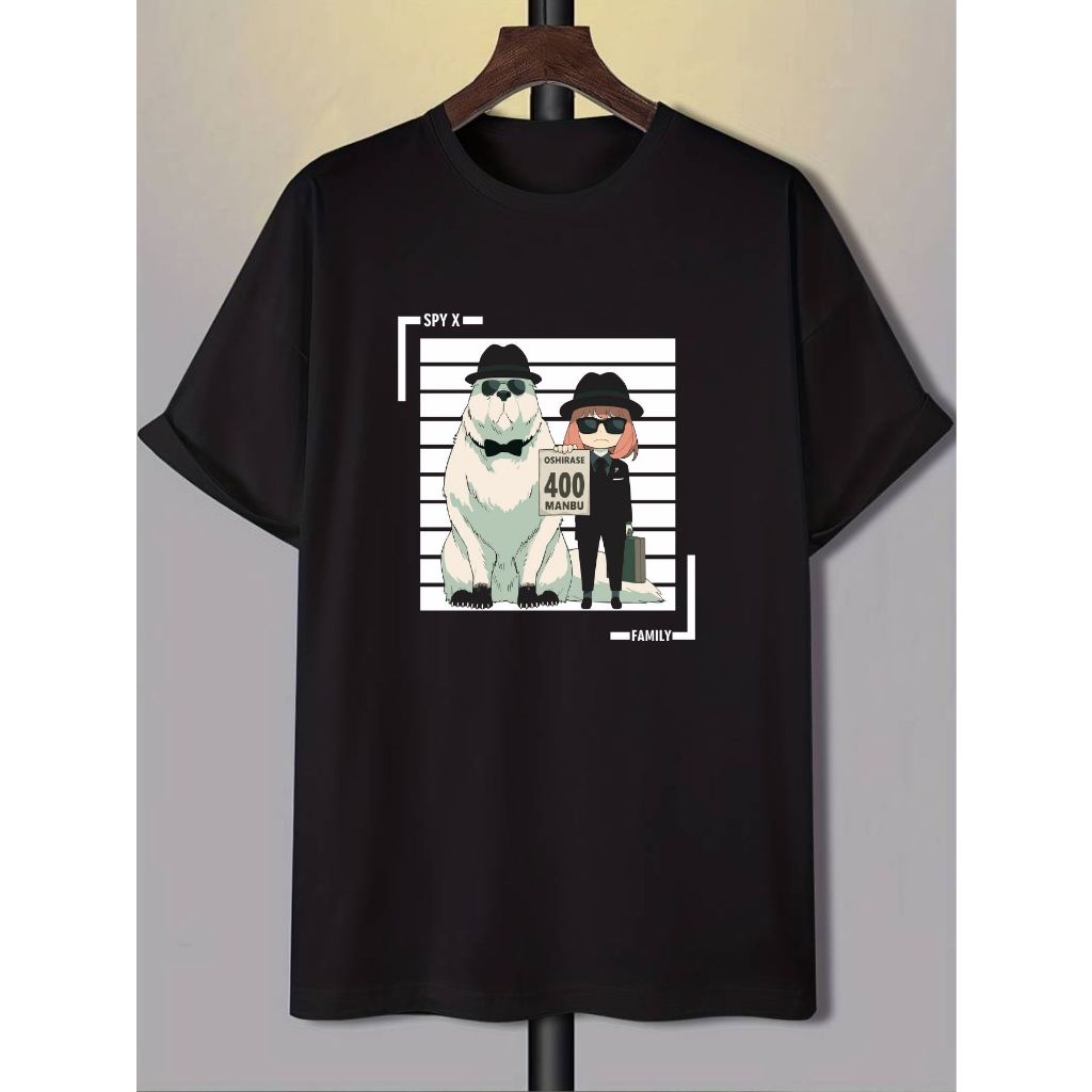Camiseta Anime SPY Family Bond Anya Camisa Masculina Blusa Feminina Algodão