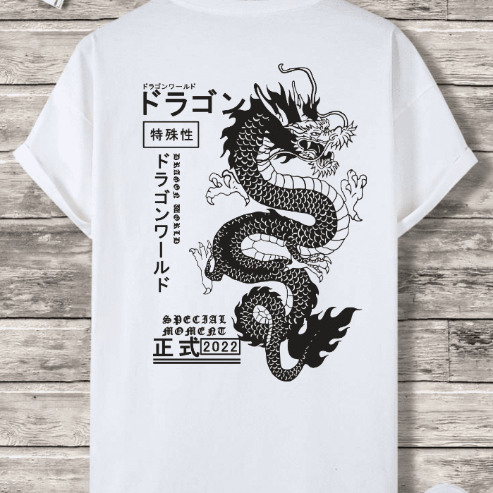 Camiseta Dragão Japones Preto Streetwear Lançamento Premium Envio Mais Rápido Do Brasil