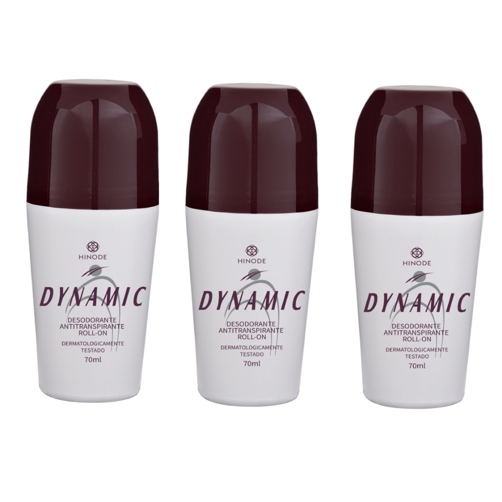 Desodorante Roll-On Antitranspirante Dynamic 70ml kit 3 unidades em Oferta na Shopee