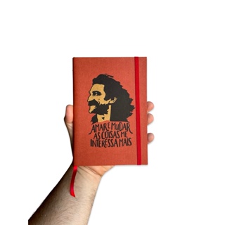 Sketchbook Caderno Belchior Amar e Mudar as Coisas com Elástico e Marca Página Aquarela em Oferta na Shopee