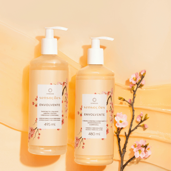 Kit Sensações Envolvente Hidratante + Sabonete líquido Hinode