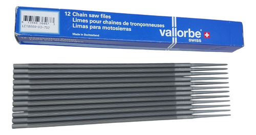 Lima Limatão Redonda Motosserra Vallorbe 7/32 5.5mm - 1 caixa com 12 unidades
