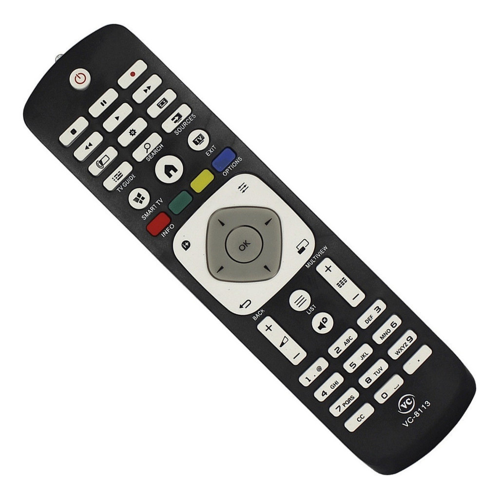 Controle Remoto Tv Philips Lcd Led Plasma Vc 8113