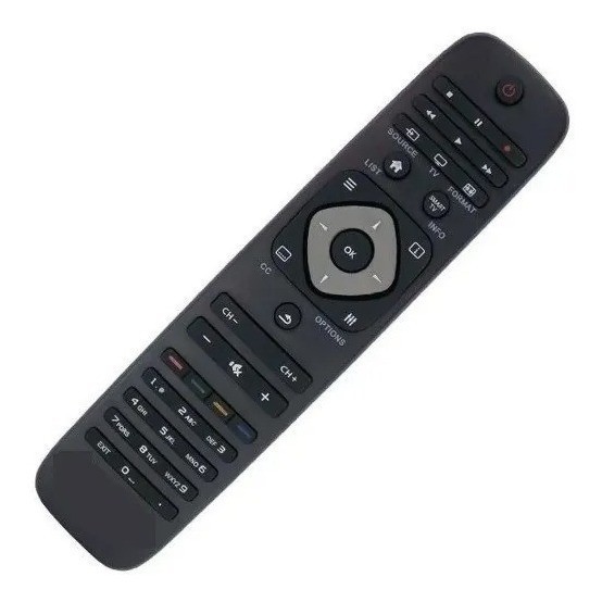 Controle Remoto Para Tv Led Philips Ambilight 32pfl5604d/78