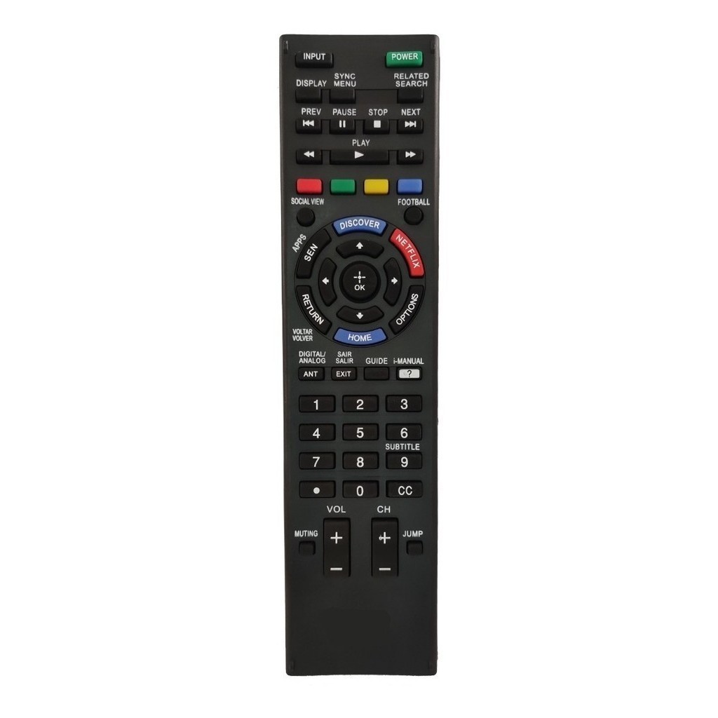 Controle Compatível Sony Kdl-32w605a Com Netflix