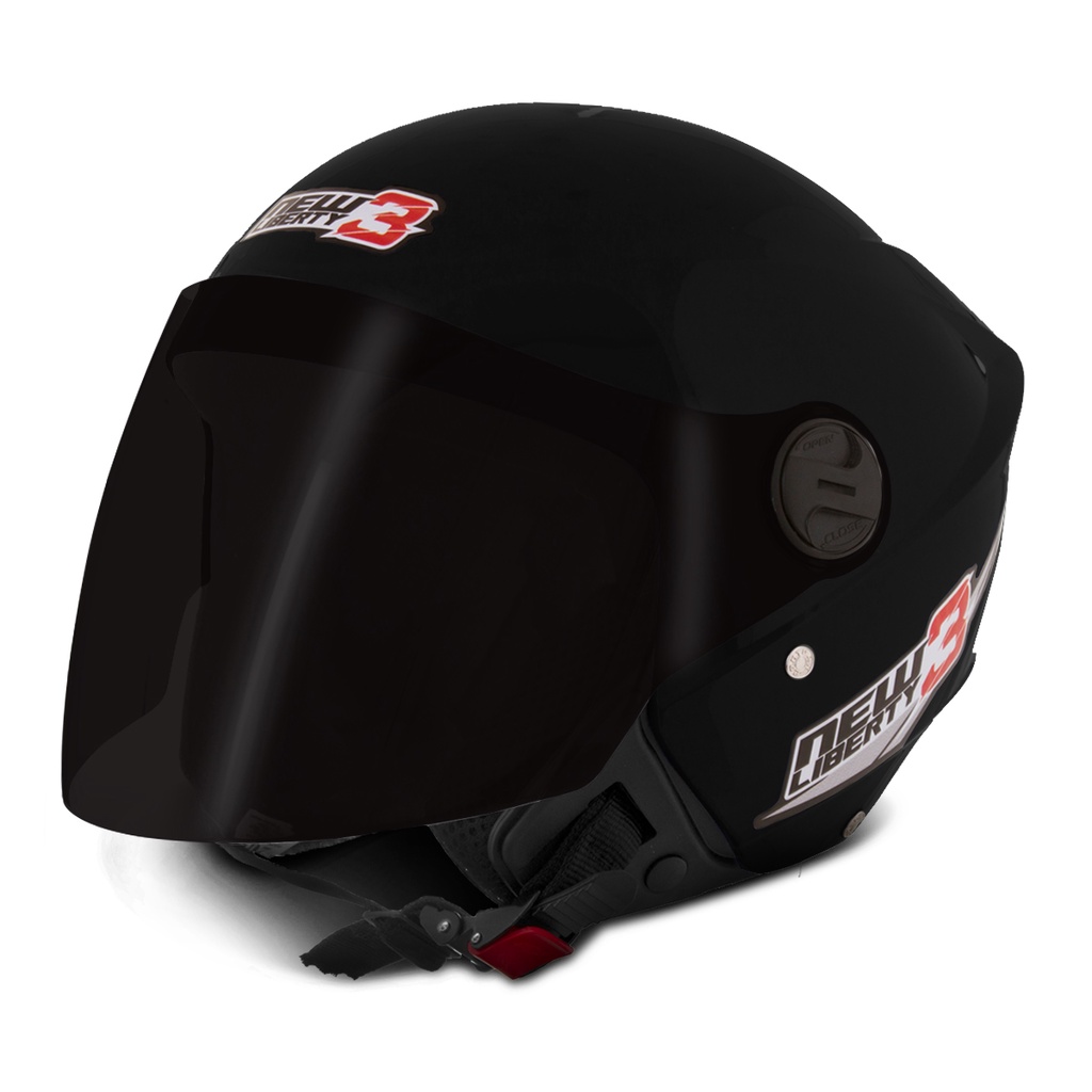 Capacete new liberty trhee viseira fume Aberto Pro Tork Barato Preto todas cores Masculino Feminino
